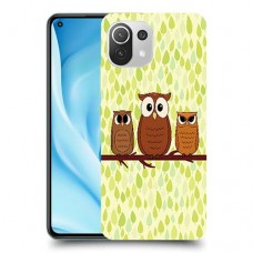 משפחת ינשוף כיסוי מגן קשיח מעוצב ל Xiaomi Mi 11 Lite 5G יחידה אחת סקרין מובייל