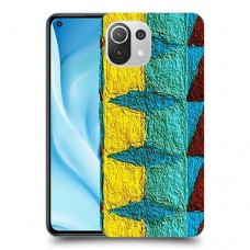 הפשטה צבועה כיסוי מגן קשיח מעוצב ל Xiaomi Mi 11 Lite 5G יחידה אחת סקרין מובייל