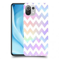 גיאומטריה פסטל כיסוי מגן קשיח מעוצב ל Xiaomi Mi 11 Lite 5G יחידה אחת סקרין מובייל