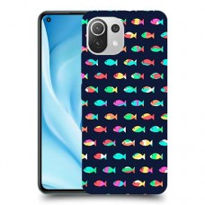 קשת בדגים כיסוי מגן קשיח מעוצב ל Xiaomi Mi 11 Lite 5G יחידה אחת סקרין מובייל