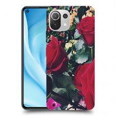 ורדים כיסוי מגן קשיח מעוצב ל Xiaomi Mi 11 Lite 5G יחידה אחת סקרין מובייל