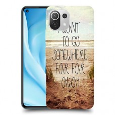 במקום רחוק רחוק כיסוי מגן קשיח מעוצב ל Xiaomi Mi 11 Lite 5G יחידה אחת סקרין מובייל
