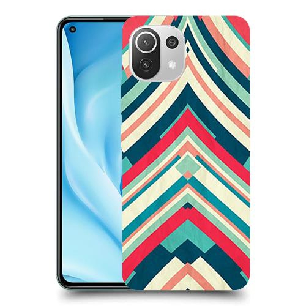 פסים בצבע כיסוי מגן קשיח מעוצב ל Xiaomi Mi 11 Lite 5G יחידה אחת סקרין מובייל