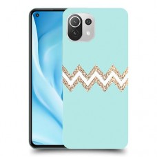 פסים בירוק כיסוי מגן קשיח מעוצב ל Xiaomi Mi 11 Lite 5G יחידה אחת סקרין מובייל