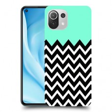 פסים במנטה כיסוי מגן קשיח מעוצב ל Xiaomi Mi 11 Lite 5G יחידה אחת סקרין מובייל