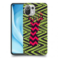 עניבה על גרין כיסוי מגן קשיח מעוצב ל Xiaomi Mi 11 Lite 5G יחידה אחת סקרין מובייל