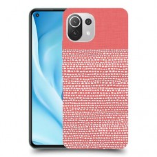 נקודות לבנות בורוד כיסוי מגן קשיח מעוצב ל Xiaomi Mi 11 Lite 5G יחידה אחת סקרין מובייל