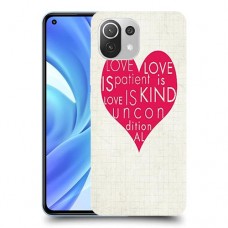 אהבה היא אדיבה כיסוי מגן קשיח מעוצב ל Xiaomi Mi 11 Lite יחידה אחת סקרין מובייל