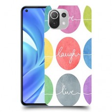 אהבה צחוק חיים כיסוי מגן קשיח מעוצב ל Xiaomi Mi 11 Lite יחידה אחת סקרין מובייל
