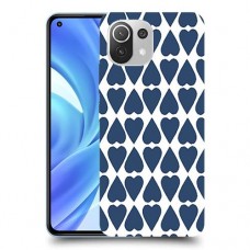 לבבות פסיפס כיסוי מגן קשיח מעוצב ל Xiaomi Mi 11 Lite יחידה אחת סקרין מובייל