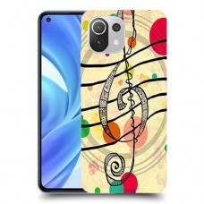מוסיקה היא החיים שלי כיסוי מגן קשיח מעוצב ל Xiaomi Mi 11 Lite יחידה אחת סקרין מובייל