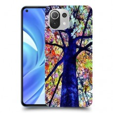 עץ ניאון כיסוי מגן קשיח מעוצב ל Xiaomi Mi 11 Lite יחידה אחת סקרין מובייל