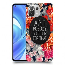 אף אחד לא קיבל זמן כיסוי מגן קשיח מעוצב ל Xiaomi Mi 11 Lite יחידה אחת סקרין מובייל