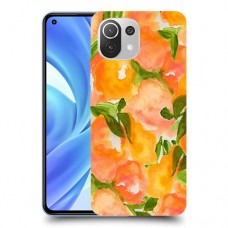 אפרסקים כתומים כיסוי מגן קשיח מעוצב ל Xiaomi Mi 11 Lite יחידה אחת סקרין מובייל