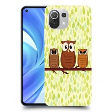 משפחת ינשוף כיסוי מגן קשיח מעוצב ל Xiaomi Mi 11 Lite יחידה אחת סקרין מובייל