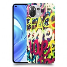 אהבת שלום כיסוי מגן קשיח מעוצב ל Xiaomi Mi 11 Lite יחידה אחת סקרין מובייל
