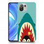 פינגווין בכריש כיסוי מגן קשיח מעוצב ל Xiaomi Mi 11 Lite יחידה אחת סקרין מובייל