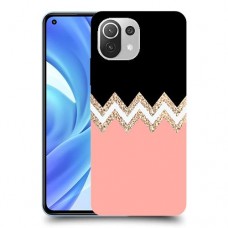 ורוד-לבן-לבן כיסוי מגן קשיח מעוצב ל Xiaomi Mi 11 Lite יחידה אחת סקרין מובייל