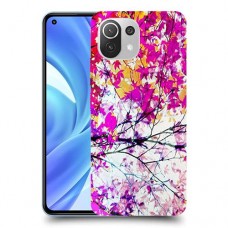 סתיו סגול כיסוי מגן קשיח מעוצב ל Xiaomi Mi 11 Lite יחידה אחת סקרין מובייל