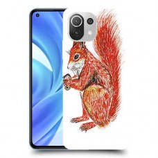 סקוור עשיר כיסוי מגן קשיח מעוצב ל Xiaomi Mi 11 Lite יחידה אחת סקרין מובייל
