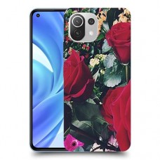 ורדים כיסוי מגן קשיח מעוצב ל Xiaomi Mi 11 Lite יחידה אחת סקרין מובייל