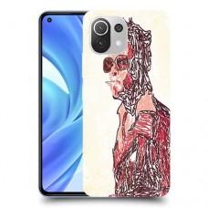 עישון כיסוי מגן קשיח מעוצב ל Xiaomi Mi 11 Lite יחידה אחת סקרין מובייל