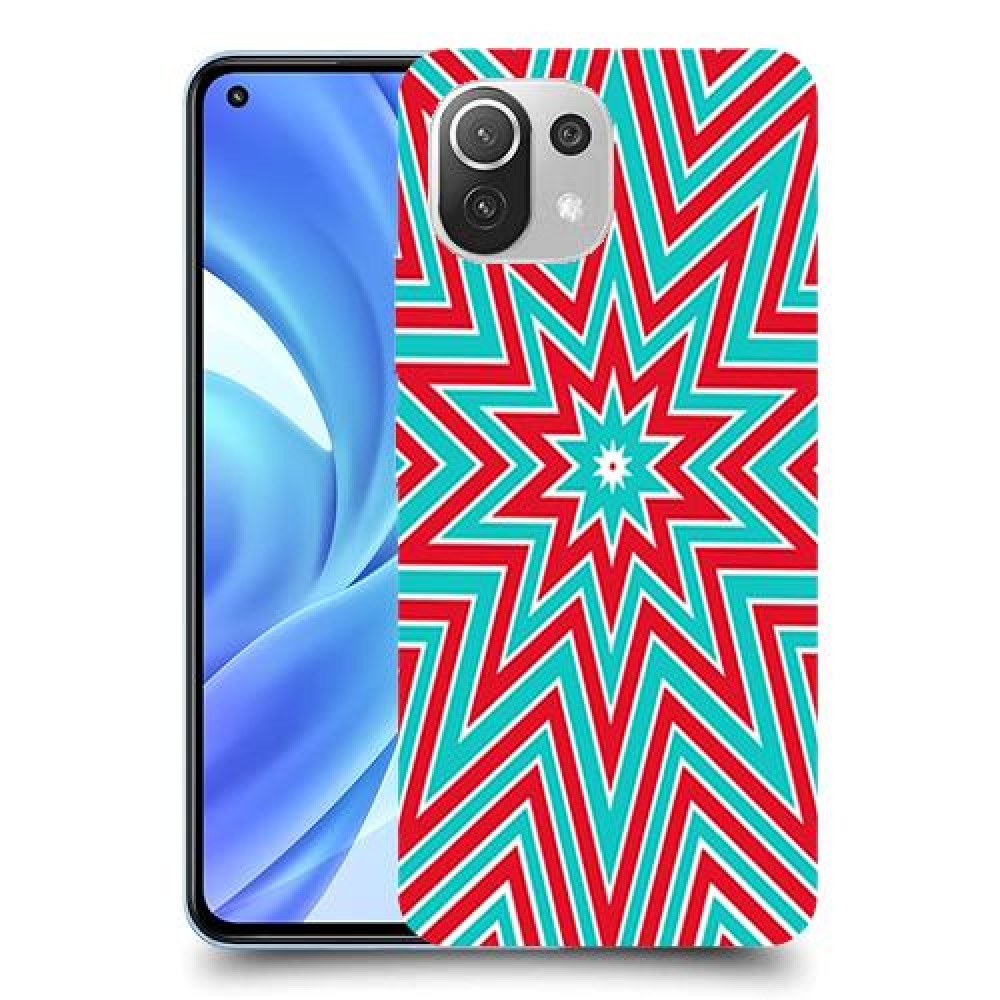 צבעי שלג כיסוי מגן קשיח מעוצב ל Xiaomi Mi 11 Lite יחידה אחת סקרין מובייל