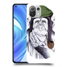 חשיבה קוף כיסוי מגן קשיח מעוצב ל Xiaomi Mi 11 Lite יחידה אחת סקרין מובייל