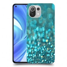 טורקיז יהלומים כיסוי מגן קשיח מעוצב ל Xiaomi Mi 11 Lite יחידה אחת סקרין מובייל