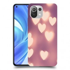 לבבות מעורפלים בחום כיסוי מגן קשיח מעוצב ל Xiaomi Mi 11 Lite יחידה אחת סקרין מובייל