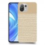 נקודות לבנות כיסוי מגן קשיח מעוצב ל Xiaomi Mi 11 Lite יחידה אחת סקרין מובייל