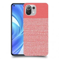 נקודות לבנות בורוד כיסוי מגן קשיח מעוצב ל Xiaomi Mi 11 Lite יחידה אחת סקרין מובייל