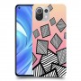 זאברה ריבועים כיסוי מגן קשיח מעוצב ל Xiaomi Mi 11 Lite יחידה אחת סקרין מובייל