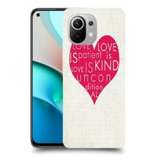 אהבה היא אדיבה כיסוי מגן קשיח מעוצב ל Xiaomi Mi 11 יחידה אחת סקרין מובייל