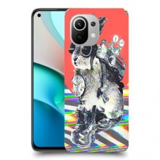 ארנבון מוזר כיסוי מגן קשיח מעוצב ל Xiaomi Mi 11 יחידה אחת סקרין מובייל