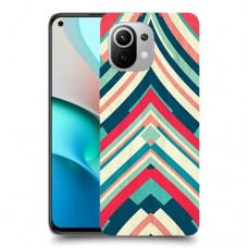 פסים בצבע כיסוי מגן קשיח מעוצב ל Xiaomi Mi 11 יחידה אחת סקרין מובייל