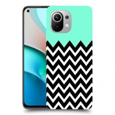 פסים במנטה כיסוי מגן קשיח מעוצב ל Xiaomi Mi 11 יחידה אחת סקרין מובייל