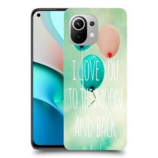 עד הירח ובחזרה כיסוי מגן קשיח מעוצב ל Xiaomi Mi 11 יחידה אחת סקרין מובייל