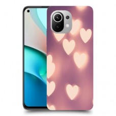 לבבות מעורפלים בחום כיסוי מגן קשיח מעוצב ל Xiaomi Mi 11 יחידה אחת סקרין מובייל