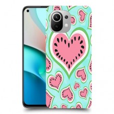 אבטיח אהבה כיסוי מגן קשיח מעוצב ל Xiaomi Mi 11 יחידה אחת סקרין מובייל