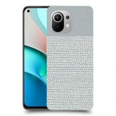 נקודות לבנות אפור כיסוי מגן קשיח מעוצב ל Xiaomi Mi 11 יחידה אחת סקרין מובייל