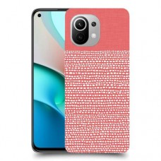 נקודות לבנות בורוד כיסוי מגן קשיח מעוצב ל Xiaomi Mi 11 יחידה אחת סקרין מובייל