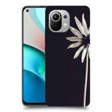 פרח לבן כיסוי מגן קשיח מעוצב ל Xiaomi Mi 11 יחידה אחת סקרין מובייל