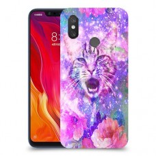 חתול מושלג כיסוי מגן קשיח מעוצב ל Xiaomi Mi 8 יחידה אחת סקרין מובייל