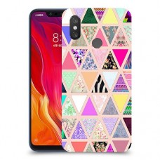 משולש הנאה כיסוי מגן קשיח מעוצב ל Xiaomi Mi 8 יחידה אחת סקרין מובייל