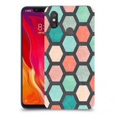 חלת דבש הונבד כיסוי מגן קשיח מעוצב ל Xiaomi Mi 8 יחידה אחת סקרין מובייל