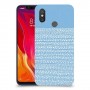 נקודות לבנות בכחול כיסוי מגן קשיח מעוצב ל Xiaomi Mi 8 יחידה אחת סקרין מובייל