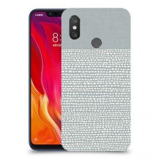 נקודות לבנות אפור כיסוי מגן קשיח מעוצב ל Xiaomi Mi 8 יחידה אחת סקרין מובייל