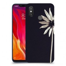 פרח לבן כיסוי מגן קשיח מעוצב ל Xiaomi Mi 8 יחידה אחת סקרין מובייל