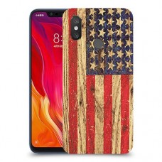 עץ ארצות הברית כיסוי מגן קשיח מעוצב ל Xiaomi Mi 8 יחידה אחת סקרין מובייל